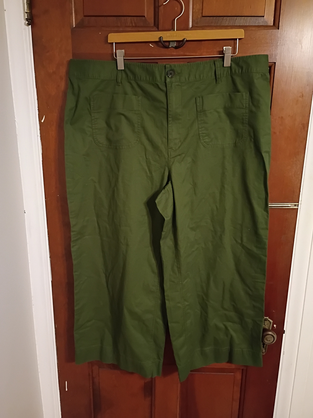 Olive Green Wide-Leg Pants size XXXL